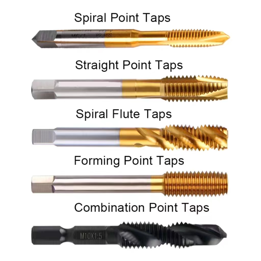 Spiral/Straight Flute HSS M2 M35 Screw Taps Threading Taps Stainless ...